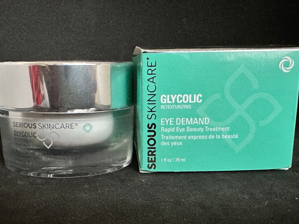 NOS 2 jars Serious SkinCare Retexturizing Eye Demand; 1 oz.; Sealed
